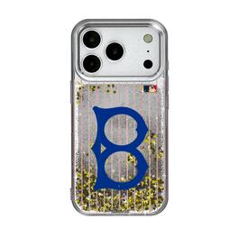 Keyscaper - Cooperstown Teams - Brooklyn Dodgers 1949-1957 Cooperstown Pinstripe iPhone Glitter Case - 13 - Multicolor