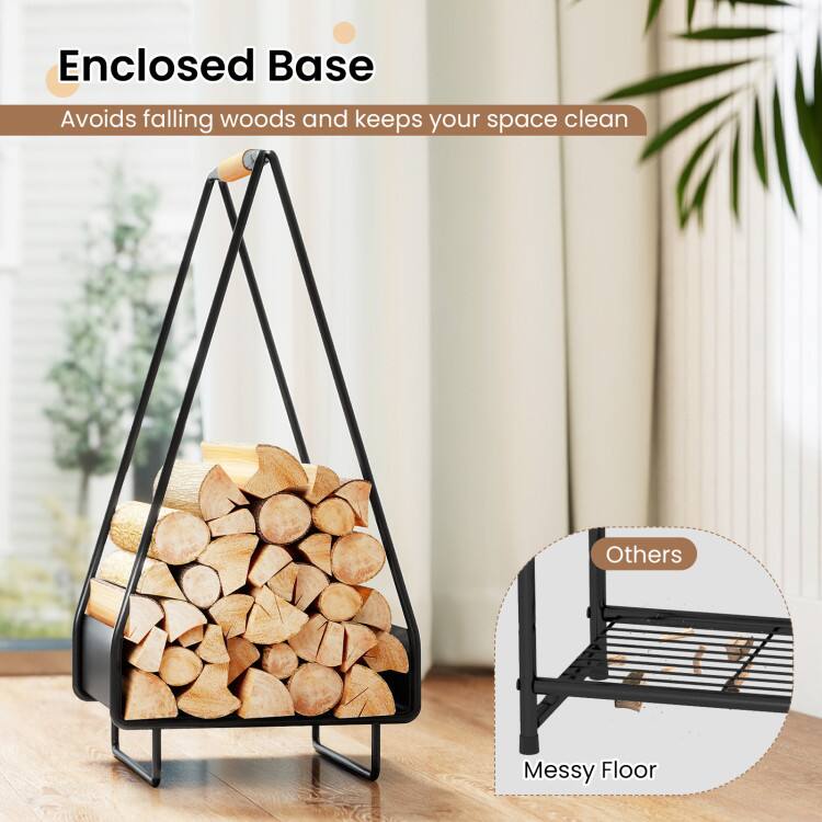 Enclosed Base  
Avoids falling woods and keeps your space clean  

Others  
Messy Floor