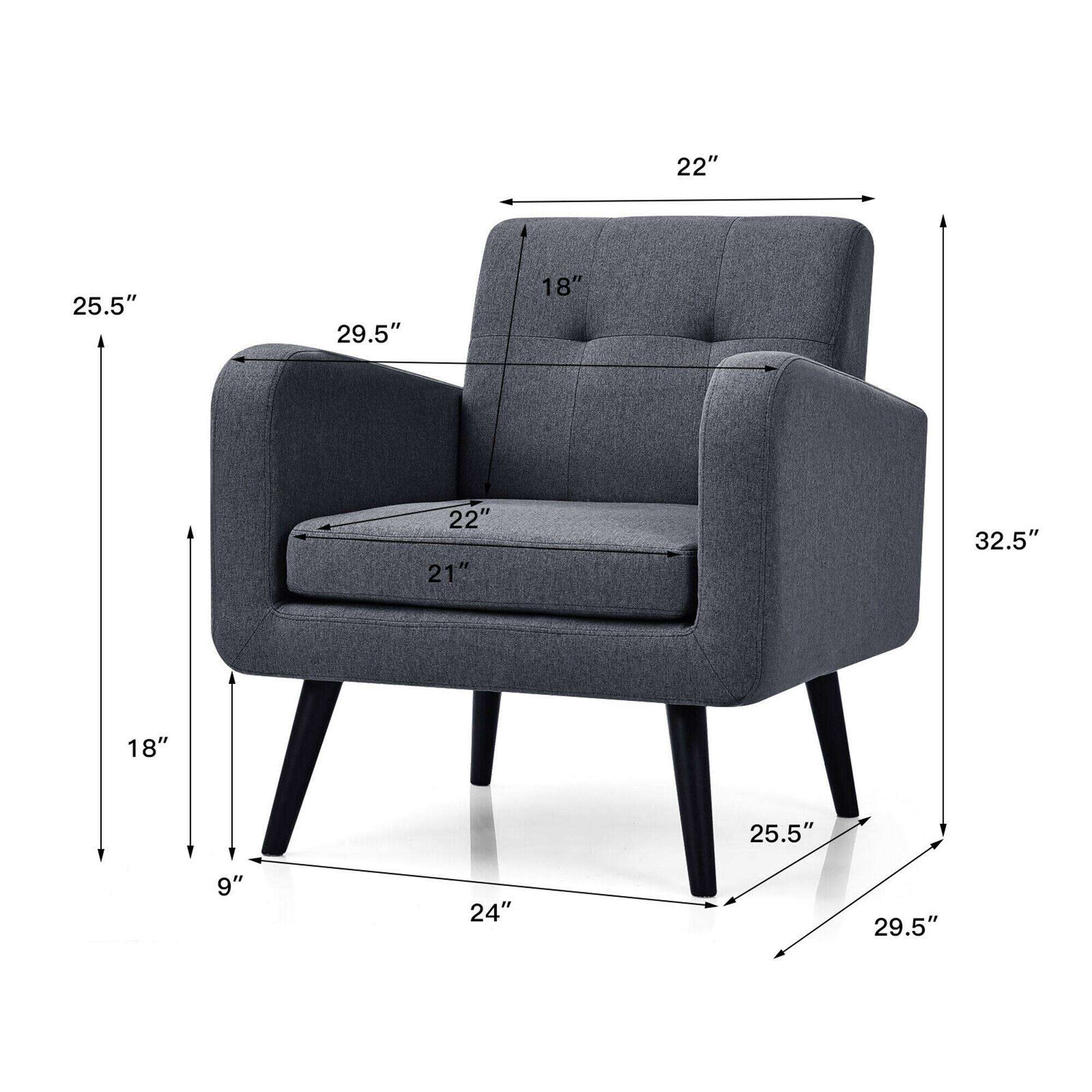 The text on the image reads: "22" 25.5" 29.5" 18" 22" 21" 32.5" 18" 25.5" 9" 24" 29.5". This text is describing the dimensions of a chair, with the measurements being taken from the top of the chair to the bottom. The measurements include the height, width, and depth of the chair.