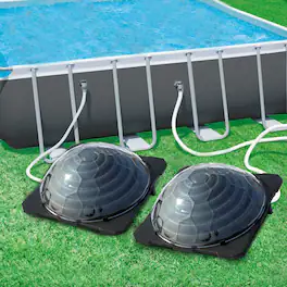 Winado - Solar Pool Heater for Above Ground Inground Pool Warmers Equipment for Outdoor - Black