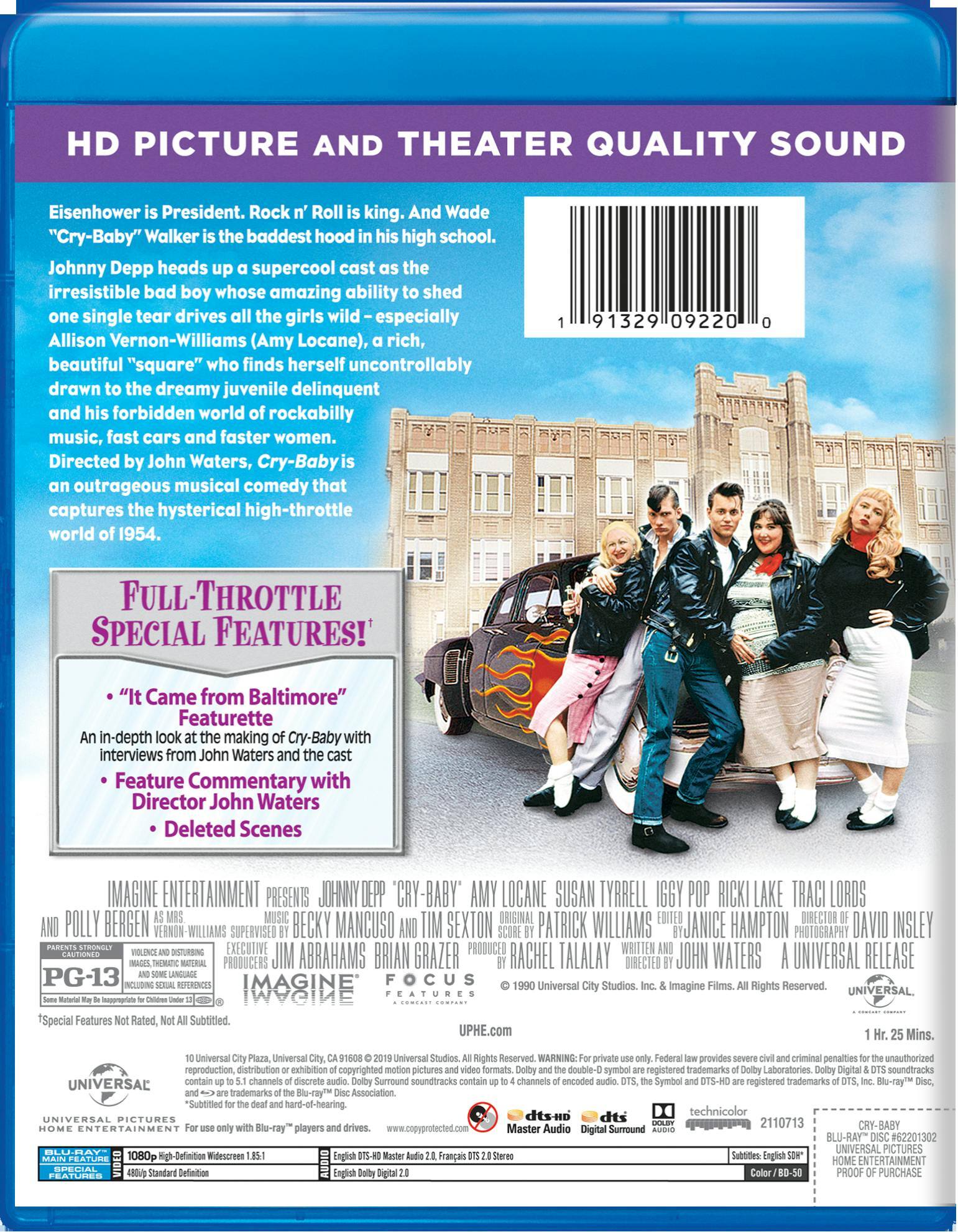 Back. Cry Baby [Blu-ray].