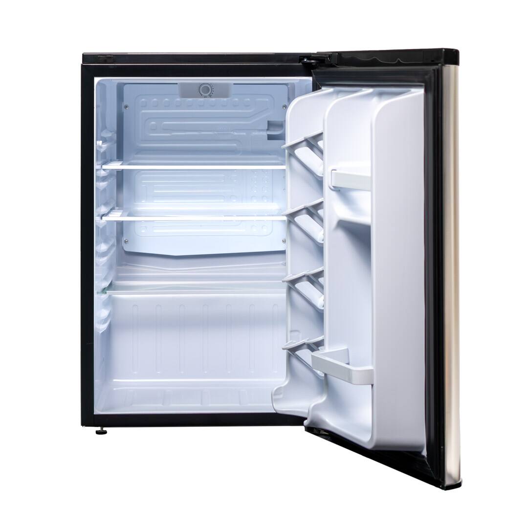 Alt View 2. Danby - 2.6 cu. ft. Contemporary Classic Compact Fridge - Stainless Steel - Stainless Steel Look.