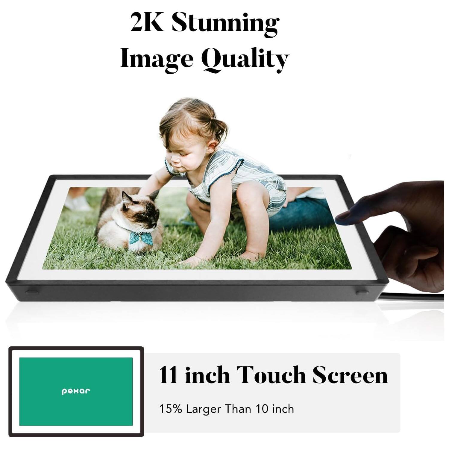 pexar Lexar 11″ WiFi Digital Picture Frame Anti Glare Touch