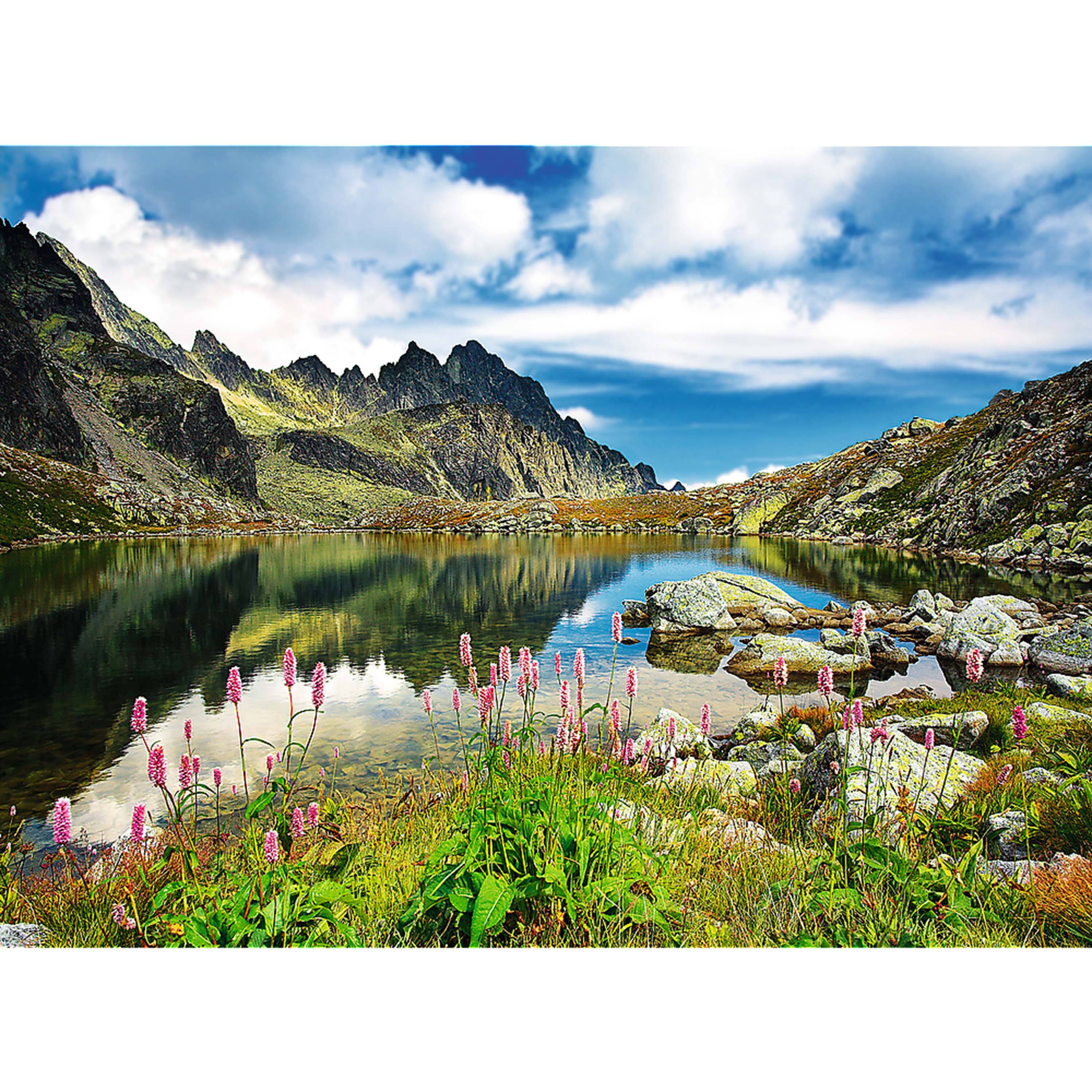 Alt View 1. Trefl - Trefl Red 3000 Piece Puzzle - Staroleniaski Pond, Tatras, Slovakia / Wodarczyk.