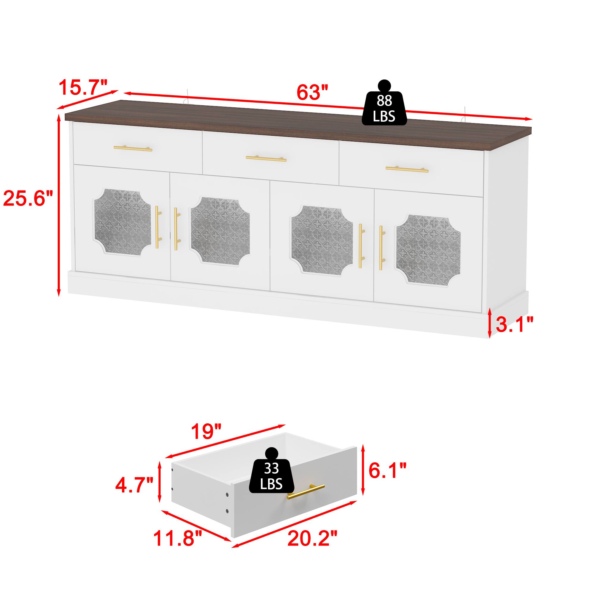 63" 88 LBS
15.7" 25.6" 3.1"
19" 4.7" 33 LBS 6.1" 11.8" 20.2"