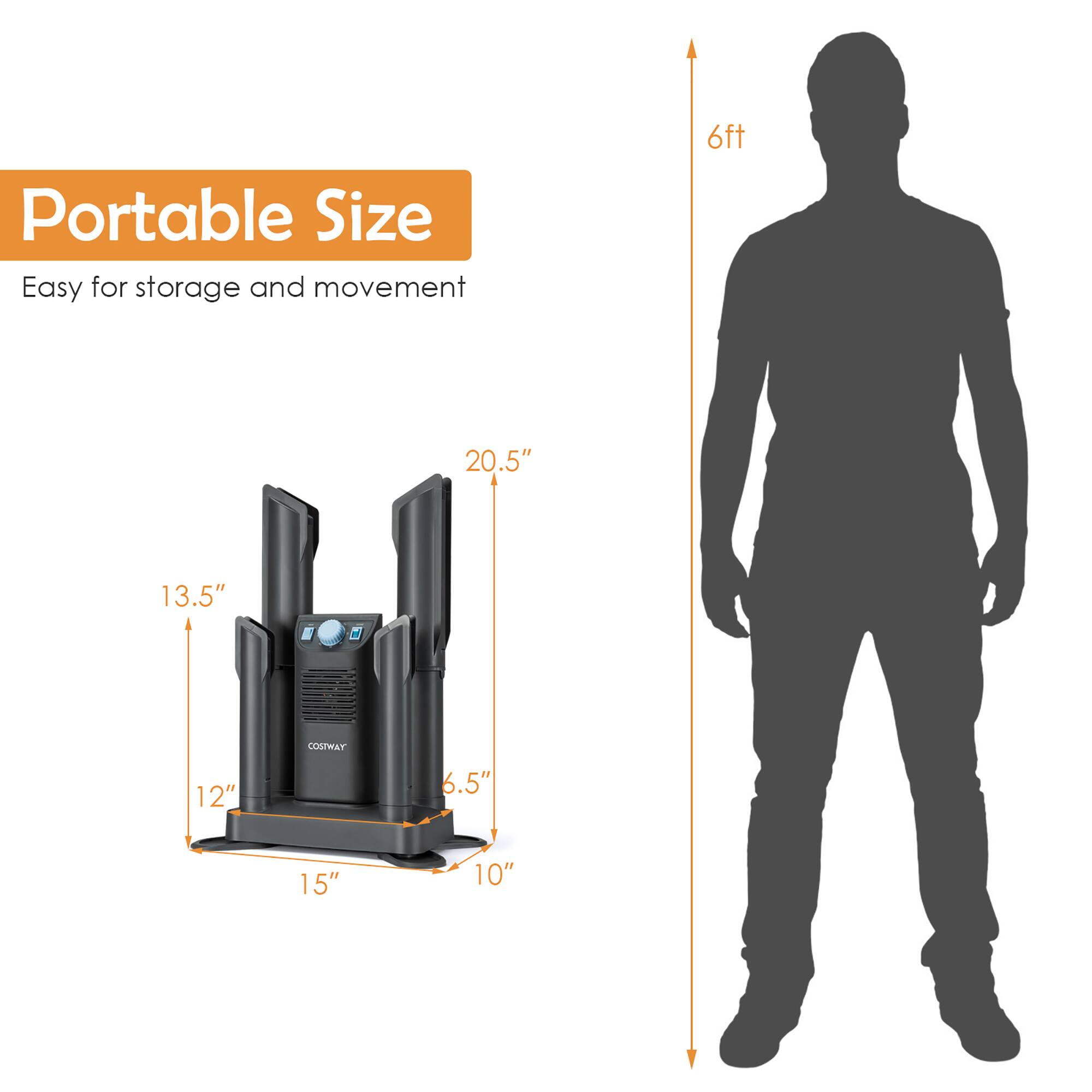 Portable Size Easy for storage and movement!
