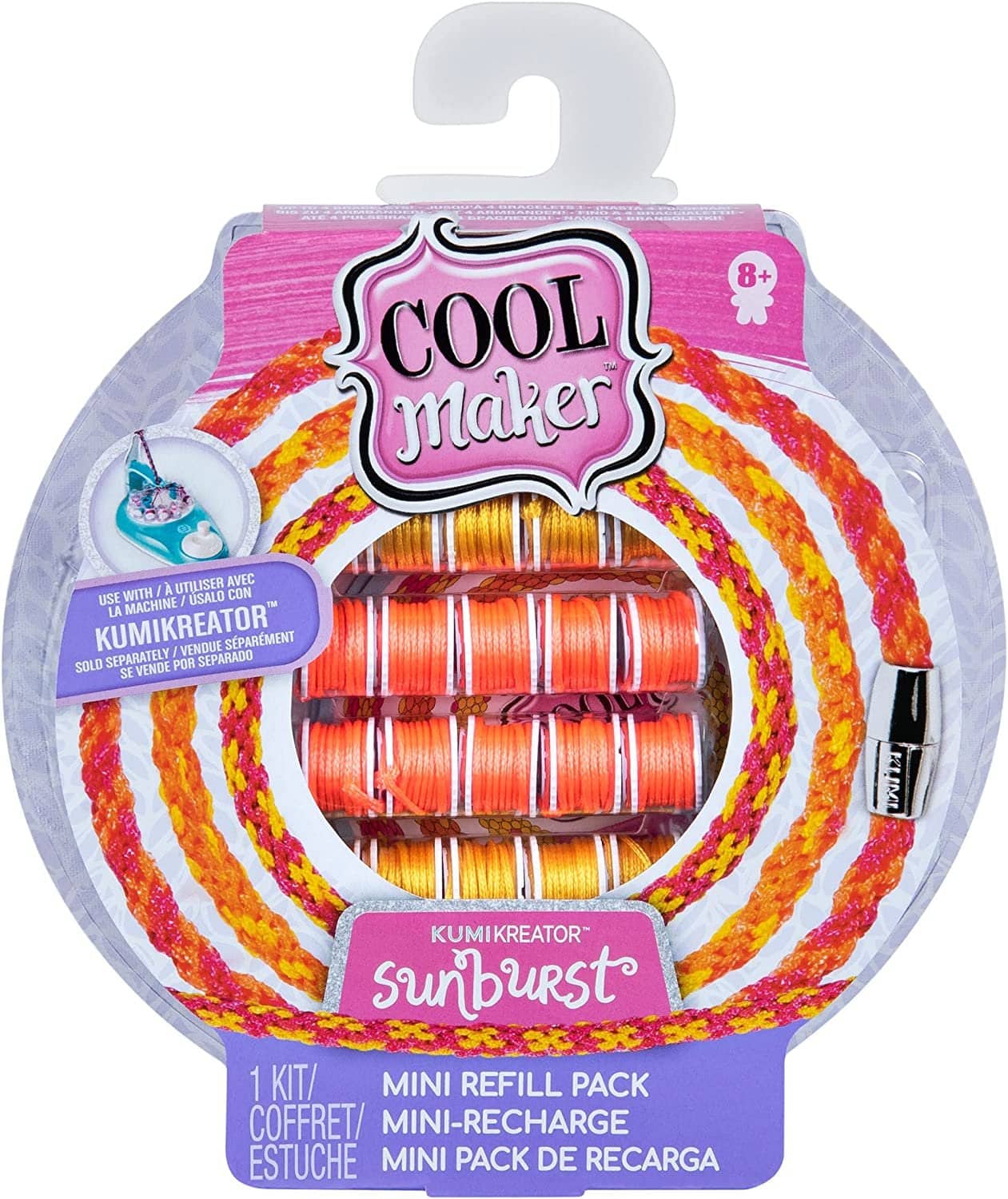 Cool Maker - KumiKreator Candy Mini Fashion Pack Refill, 32 Spools, Makes Up to 4 Friendship Bracelets
