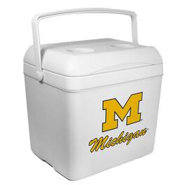 Indigo Falls - Michigan Wolverines 24-Can Tailgate Cooler - White