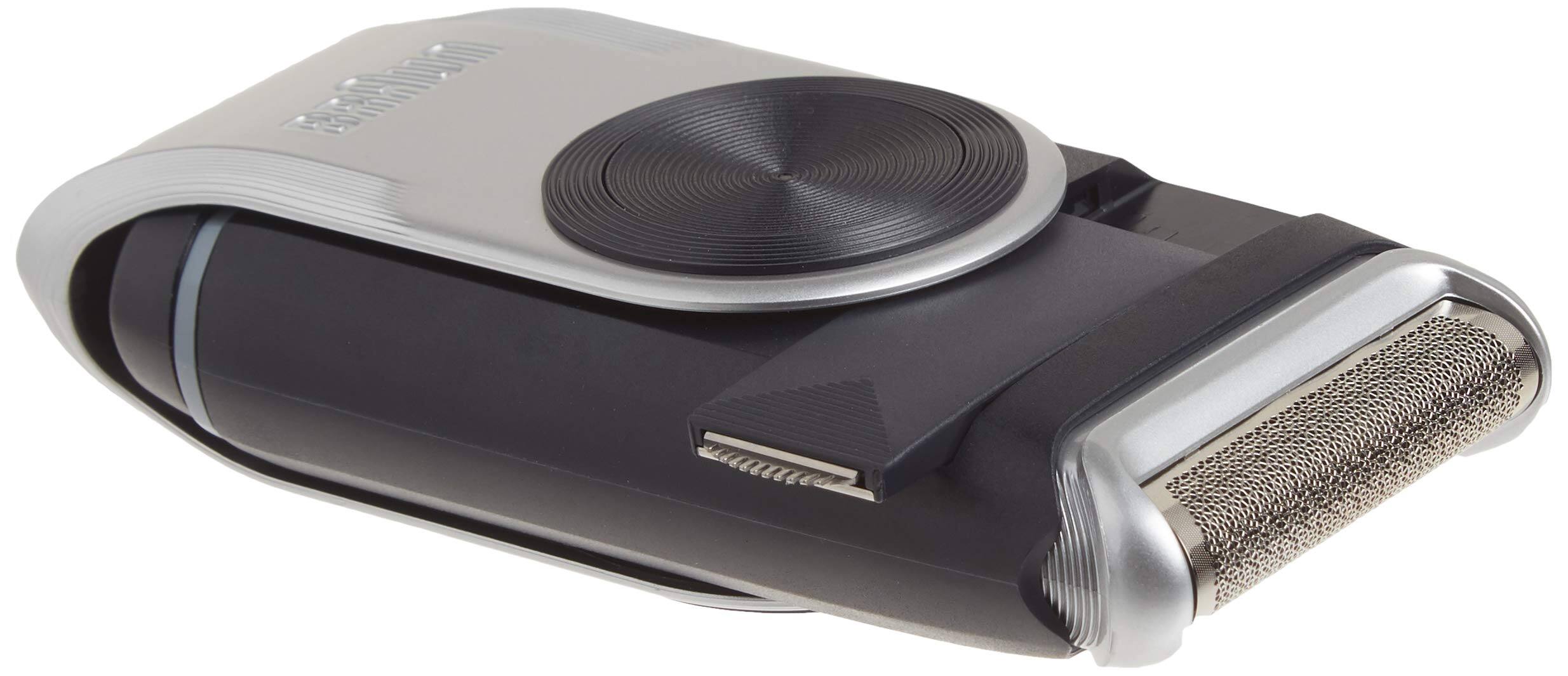 Left. Braun - Braun Electric Razor for Men, M90 Mobile Electric Shaver Silver.