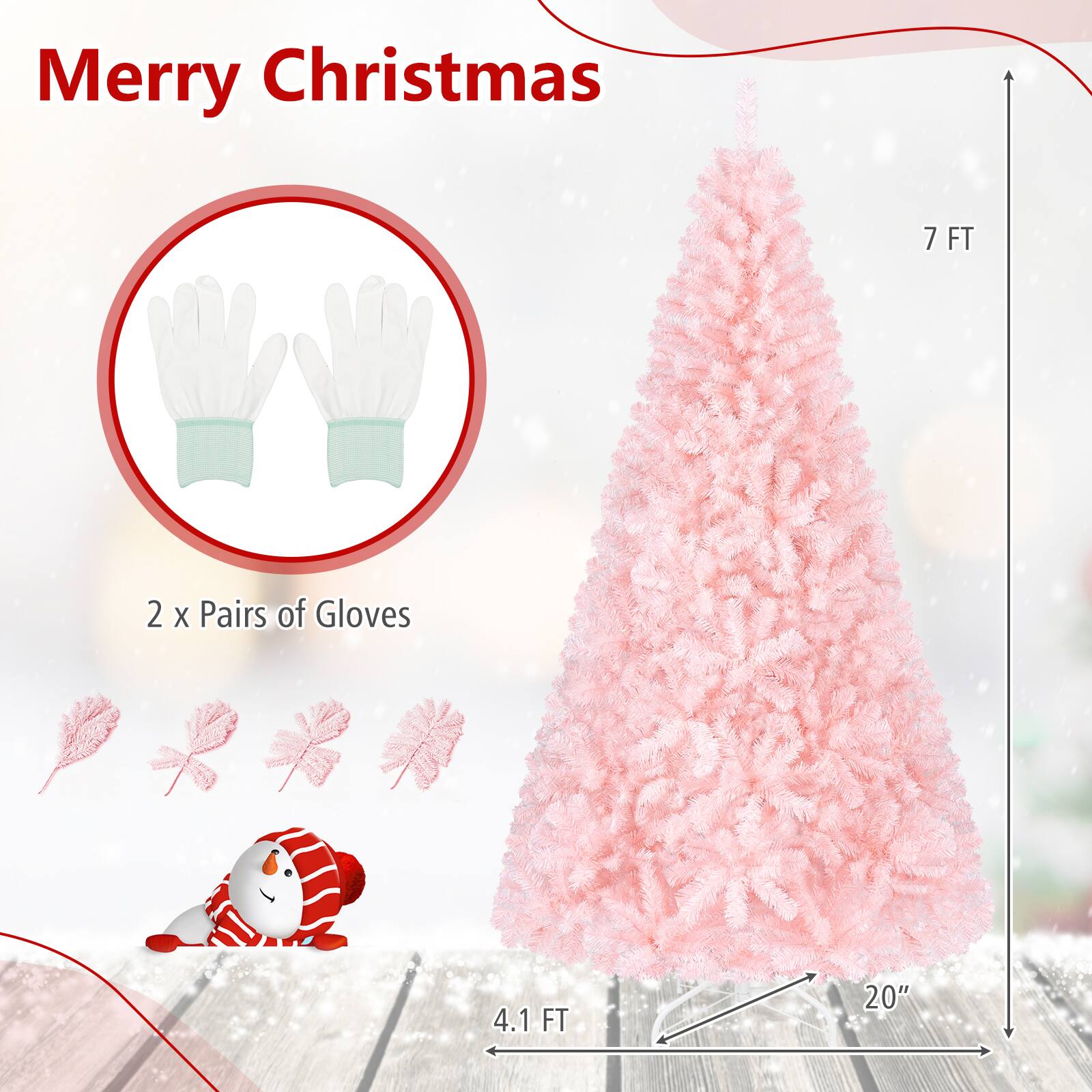 Merry Christmas

7 FT

2 x Pairs of Gloves

4.1 FT

20"