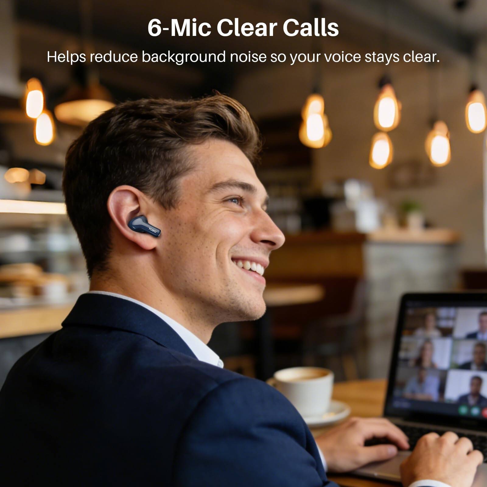 6-Mic Clear Calls  
Helps reduce background noise so your voice stays clear.
