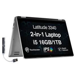 Dell - Upgraded - Latitude 3340 2-in-1 Laptop 13.3 FHD (Intel i5-1335U, 16GB LPDDR5, 1TB PCIe SSD, Intel Iris Xe, Win 11 Pro) - Titan Gray