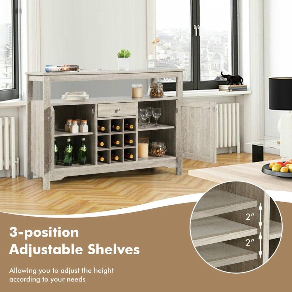 3-position Adjustable Shelves  
Allowing you to adjust the height according to your needs  
2" 2"