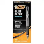 Sure, here is the corrected and grouped text:
**BIC GLIDE GLISSE**
**BOLD • ÉPAIS**
**Bold Lines & Smooth Writing**
**Traits épais et écriture ultrafluide**
**12 BALL PENS / STYLOS-BILLE**
**1.6 mm / 1,6 mm**
**12 x 1.6 mm / 1,6 mm**