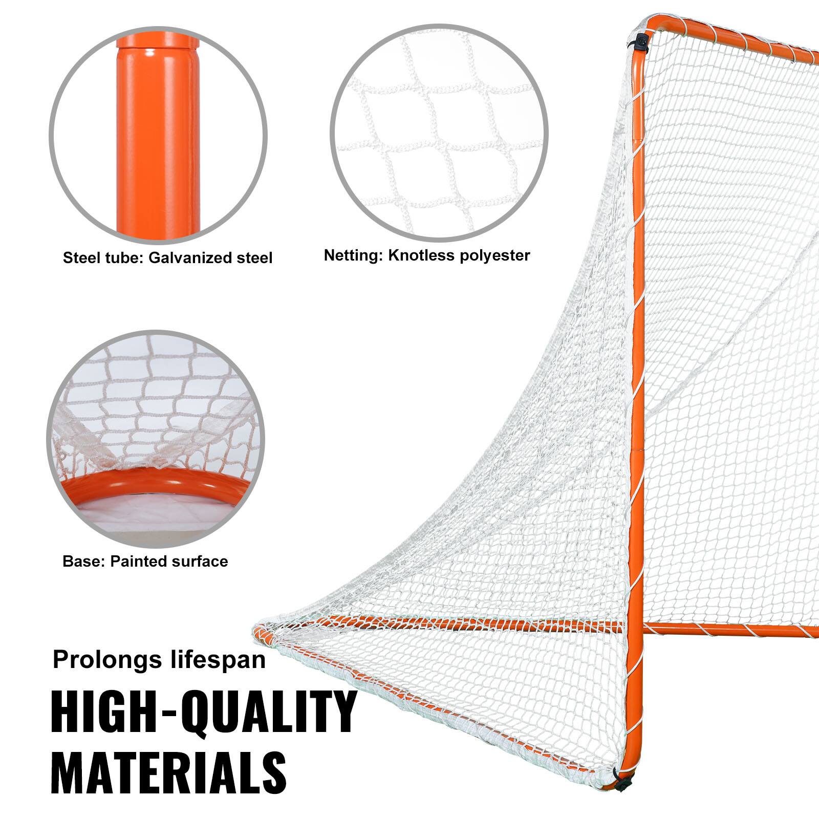 Steel tube: Galvanized steel
Netting: Knotless polyester
Base: Painted surface
Prolongs lifespan
HIGH-QUALITY MATERIALS