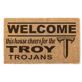 Jardine - Troy University Trojans 18" x 30" Welcome Doormat - Brown