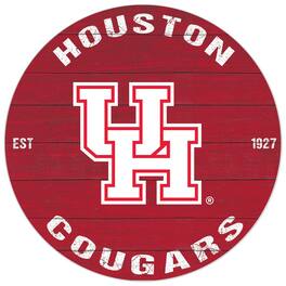 Jardine - Houston Cougars 20'' x 20'' Indoor/Outdoor Circle Sign - Red