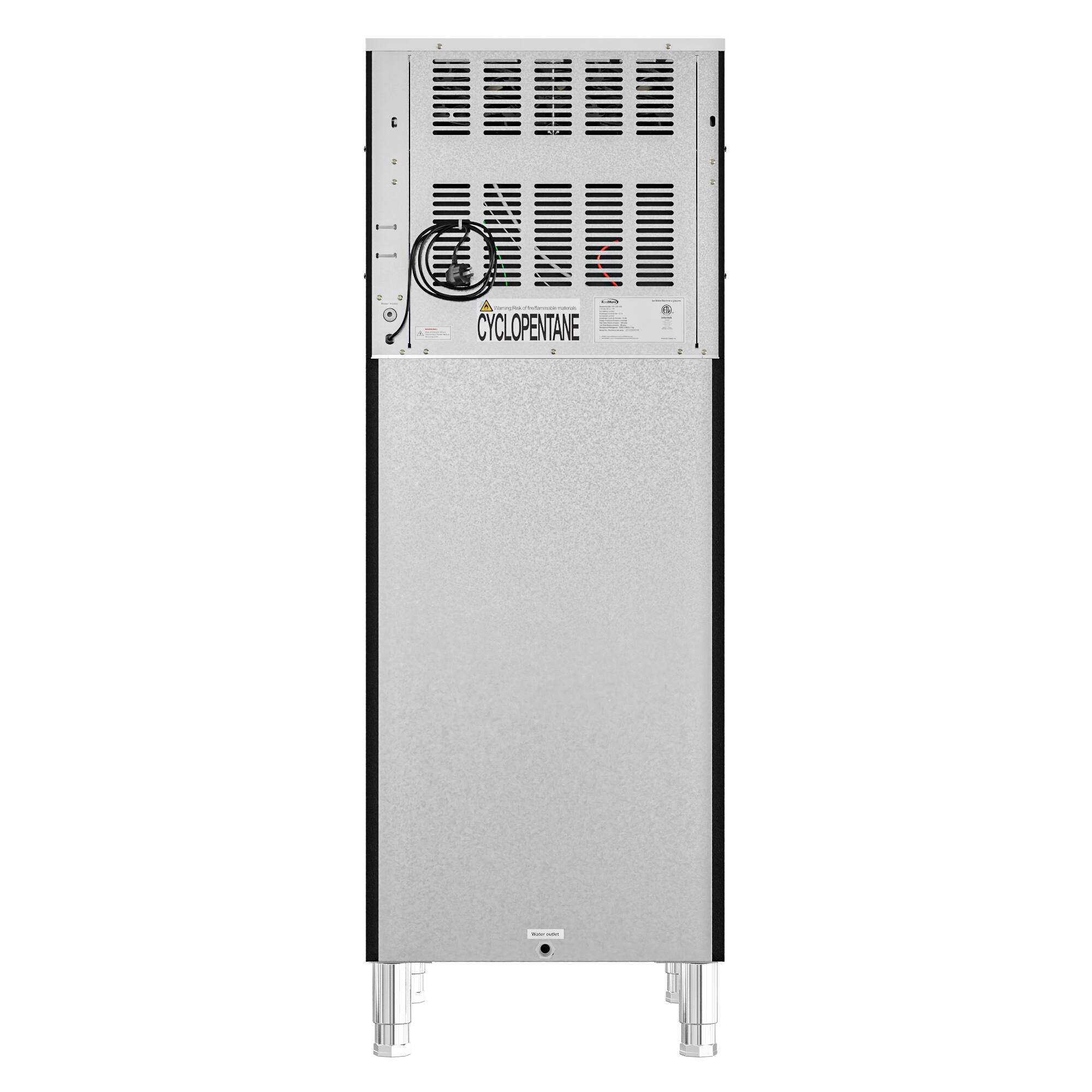 Alt View 1. Koolmore - 25 in. Stainless-Steel Commercial Ice Maker with Full Cube Production, 420 Lbs/24h KM-CIM-400 - Stainless-Steel.