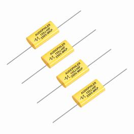 Unique Bargains - 4pcs 1.5uF High-Frequency Divider Capacitor, 265V Audio Speaker Crossover Non-Polarity Polypropylene MKP Film Capacitors - Yellow