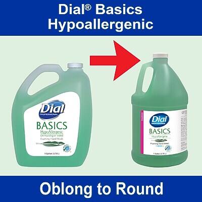 Dial® Basics Hypoallergenic  
Oblong to Round