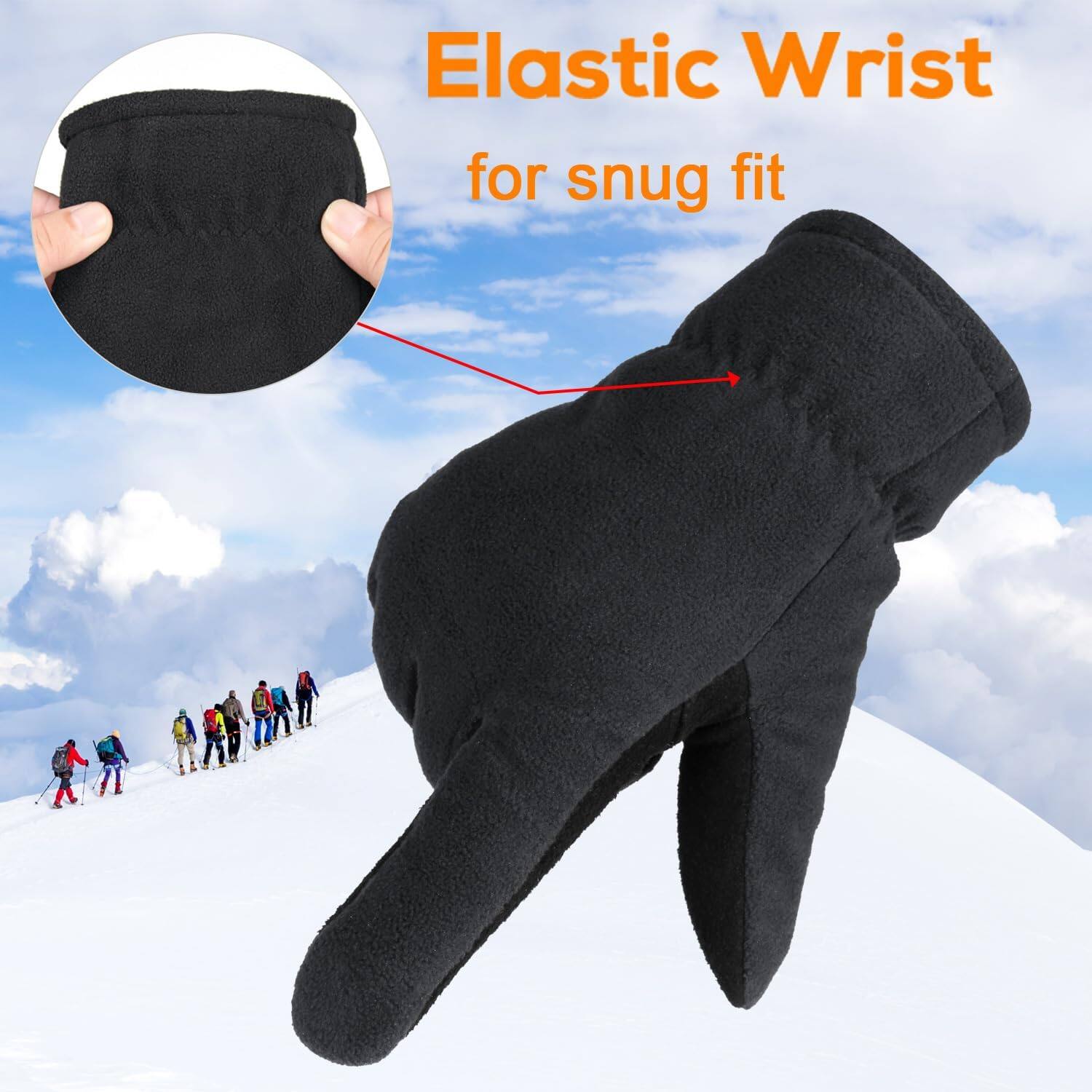 Elastic Wrist for snug fit
