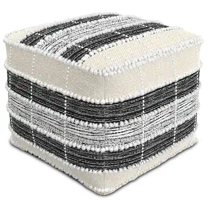 Front. LOVMOR - 18 Inch Fabric Bean Bag Chairs For Living Room Bedroom Family Room Soft Indoor Lounge Seating Supportive Adult - Dark Gray.