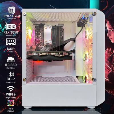 GALLERIA PCケース AMD Ryzen 5 2600 STGAubron Gaming Desktop PC, AMD Ryzen 5 PRO 2600 up to 3.9G