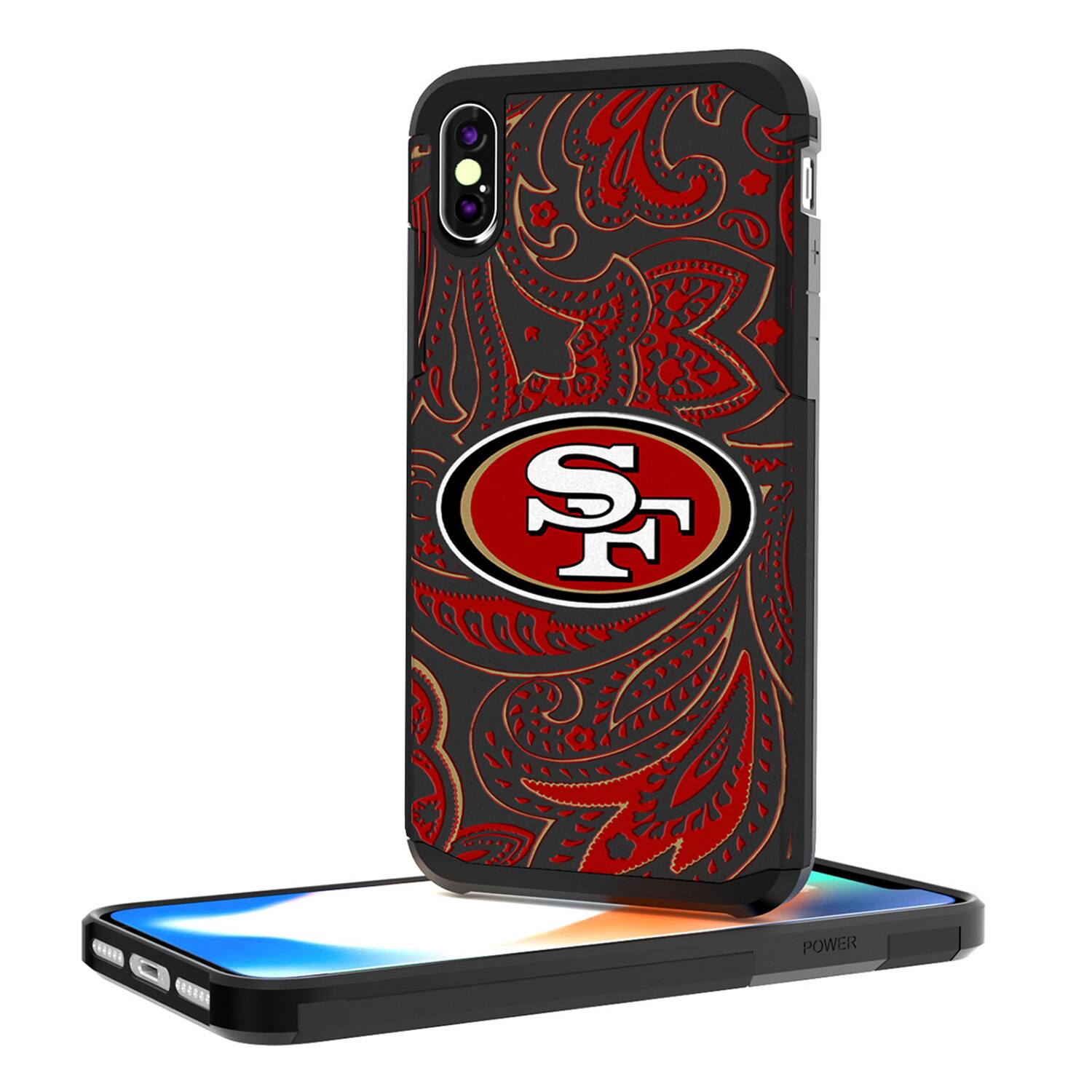 Alt View 2. Keyscaper - San Francisco 49ers iPhone Rugged Paisley Design Case - 13 - Multicolor.