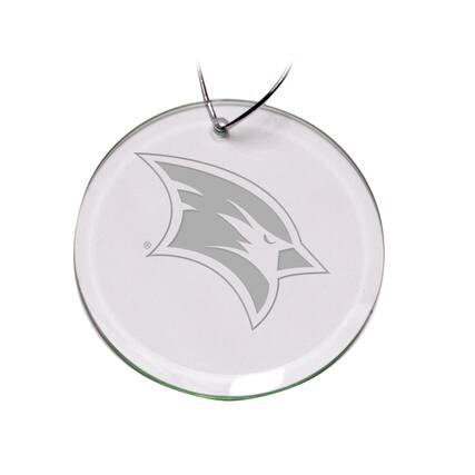 Front. Jardine - Saginaw Valley State Cardinals 3'' Glass Round Ornament - Multicolor.