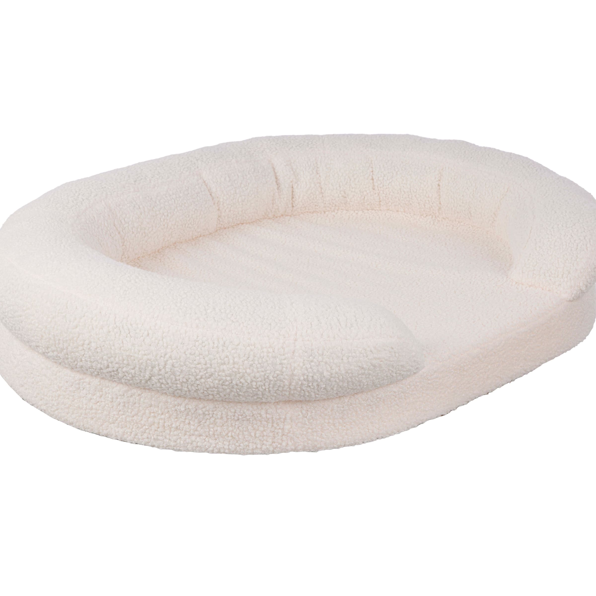 PetMaker - Orthopedic Dog Bed for Medium Dogs, 33” x 27.5” x 7” - Cream
