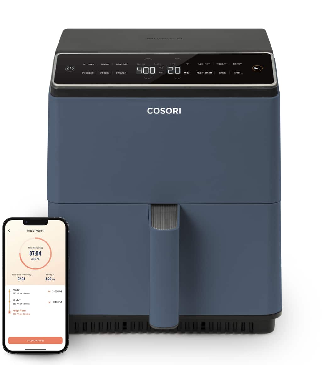 Cosori - DualBlaze 6.8QT Smart Air Fryer CAF-P583S-BUSW - Blue