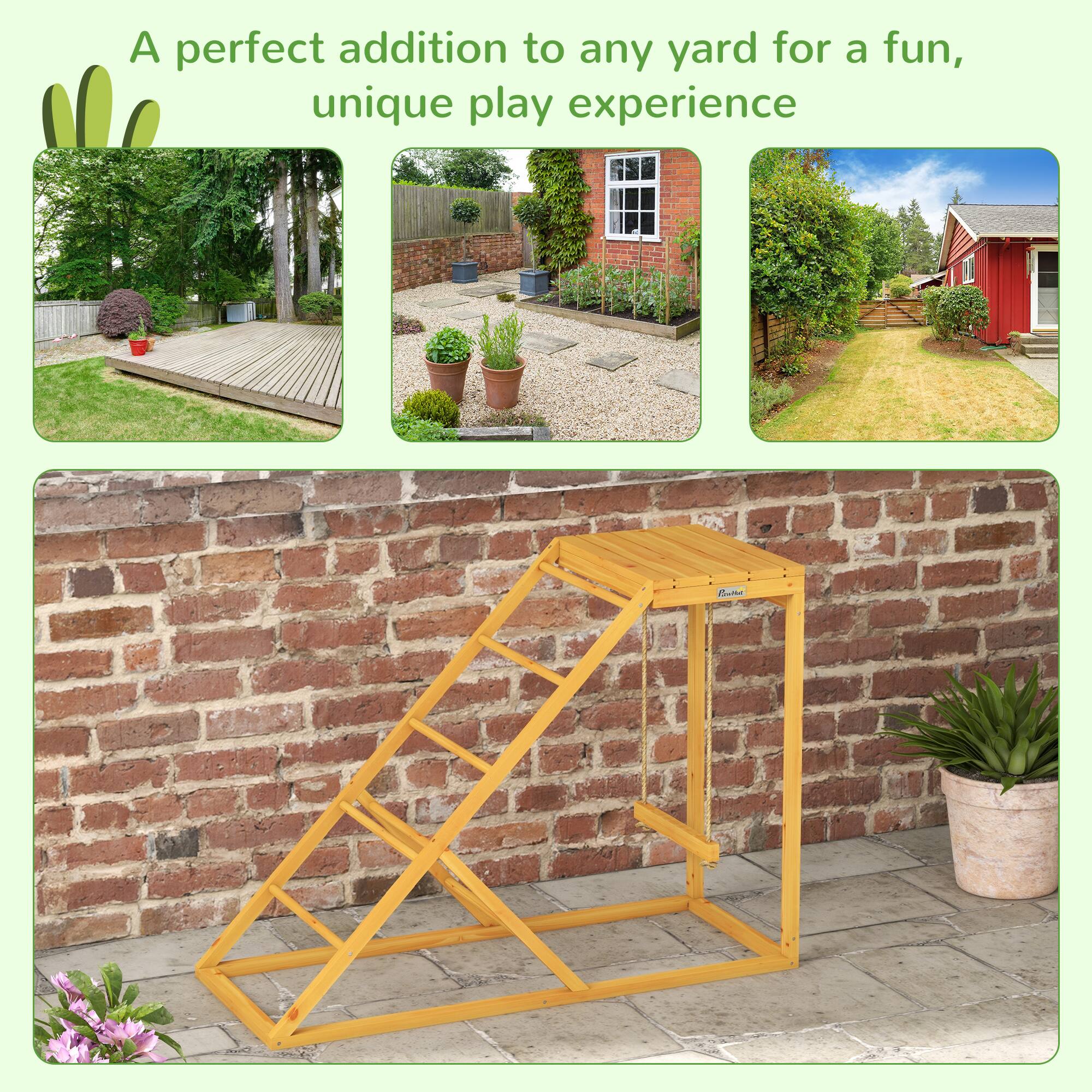 A perfect addition to any yard for a fun, unique play experience