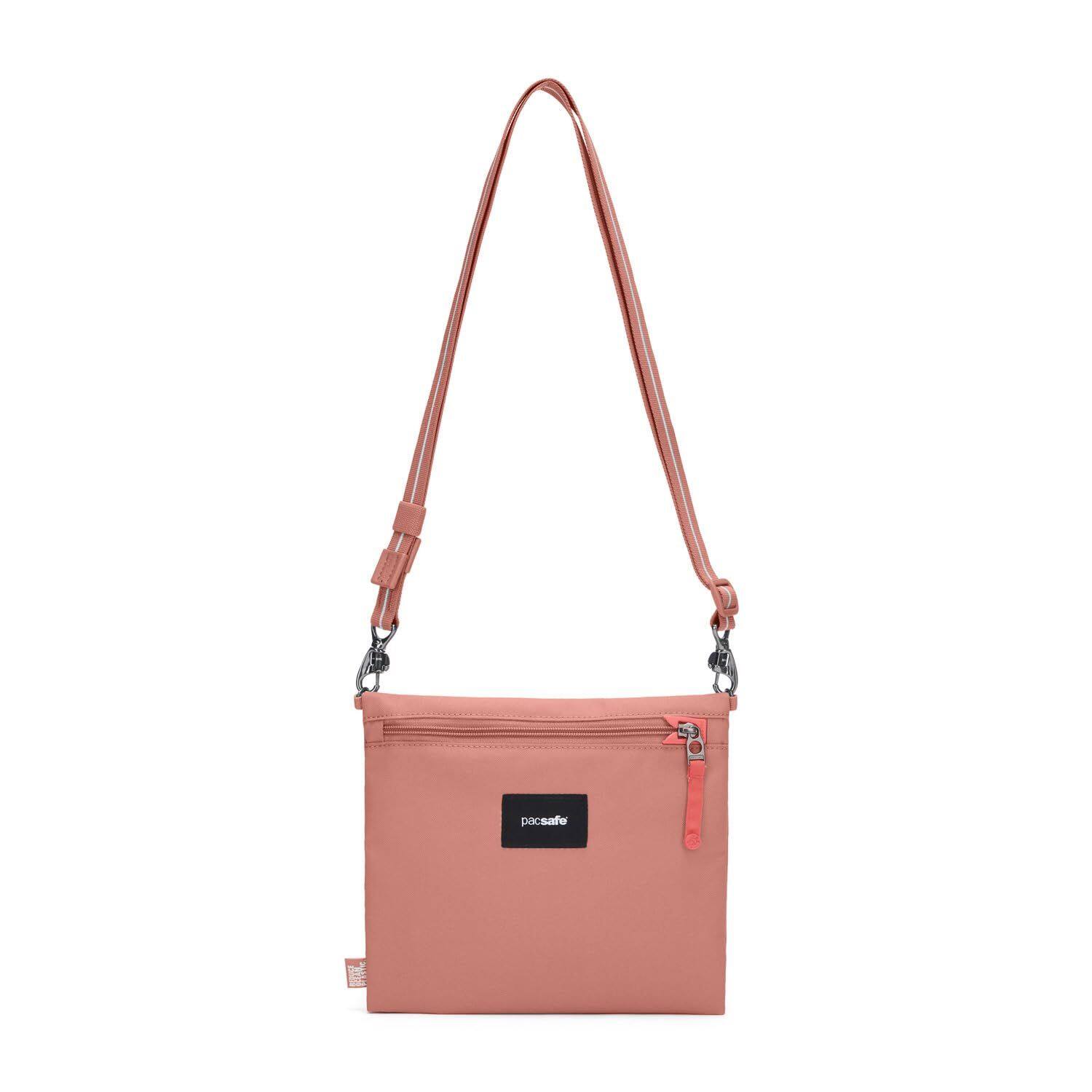 Angle. Pacsafe - Pacsafe ,  Go Crossbody Pouch  ,  Rose - Black.