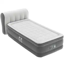Bestway - Sealy: Tritech: Air Mattress & Headboard - Twin - Gray