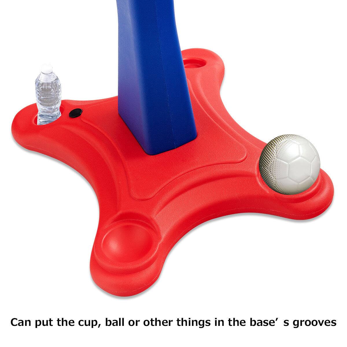 Can put the cup, ball or other things in the base's grooves