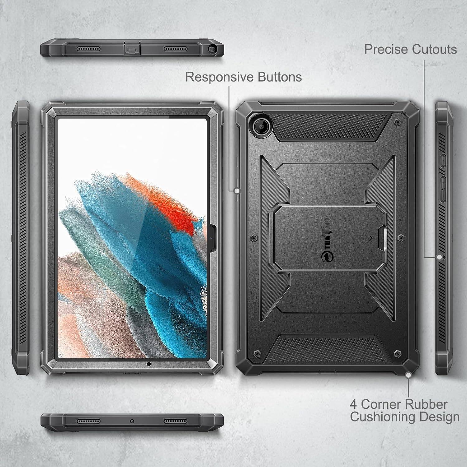 Precise Cutouts  
Responsive Buttons  
4 Corner Rubber Cushioning Design