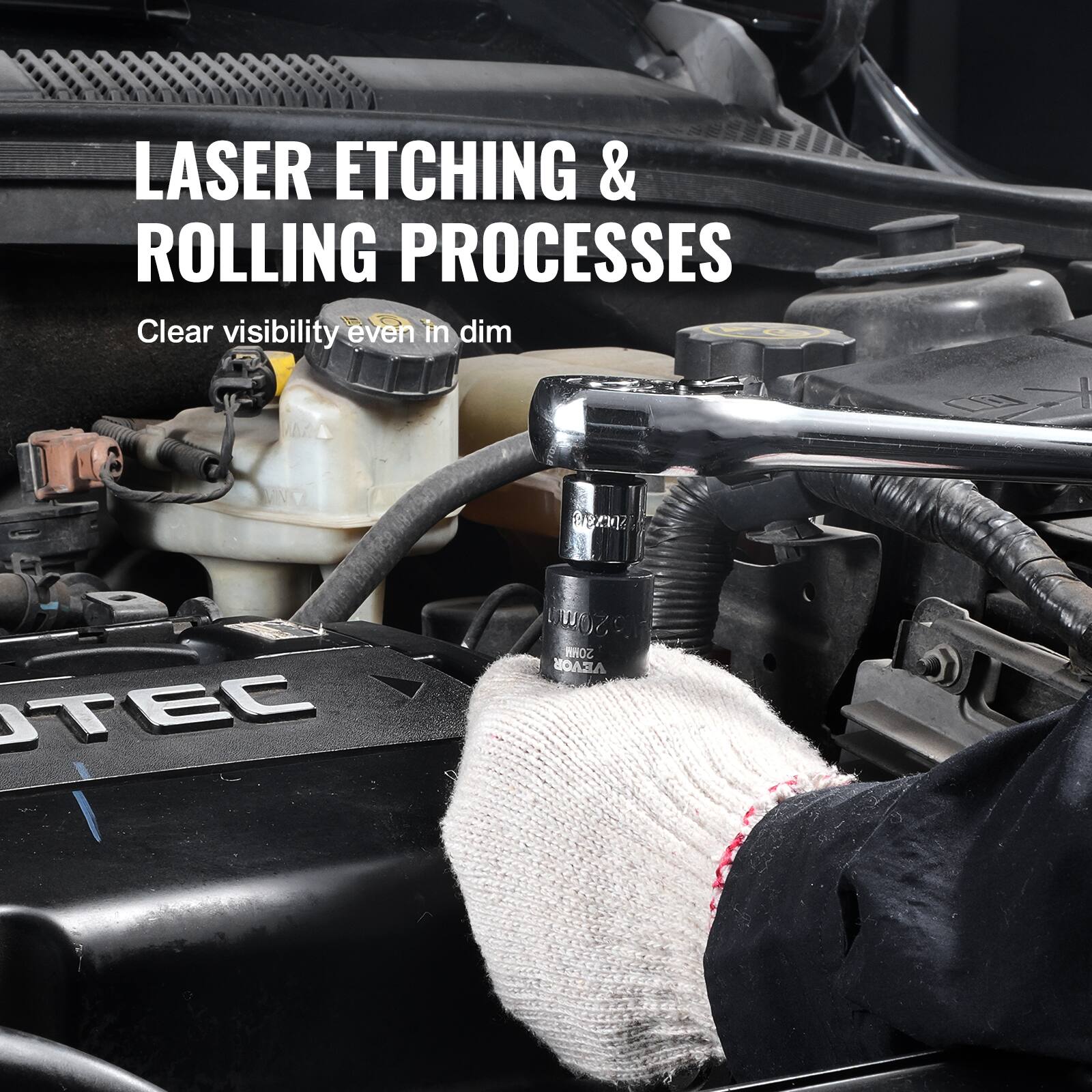 LASER ETCHING & ROLLING PROCESSES
Clear visibility even in dim