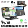 ESSGOO - 10.26″ Touchscreen with Wireless Apple CarPlay, Android Auto, 4K Dual Dash Cam & GPS Easy Install Car Stereo