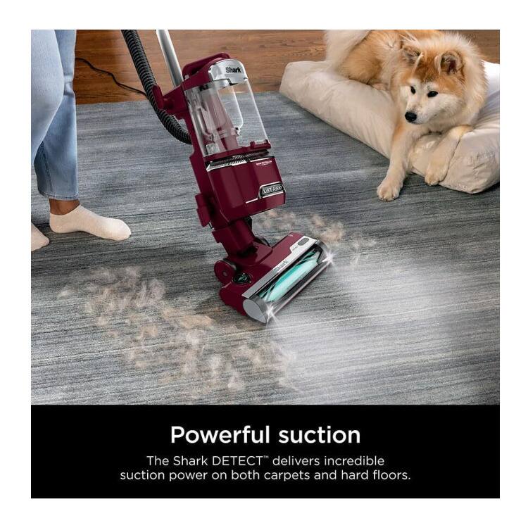 Shark LETANE Powerful suction  
The Shark DETECT delivers incredible suction power on both carpets and hard floors.