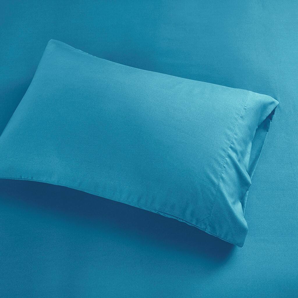Gracie Mills - Ruby All-Season Microfiber Soft Touch Sheet Set - Teal - Thumbnail 5