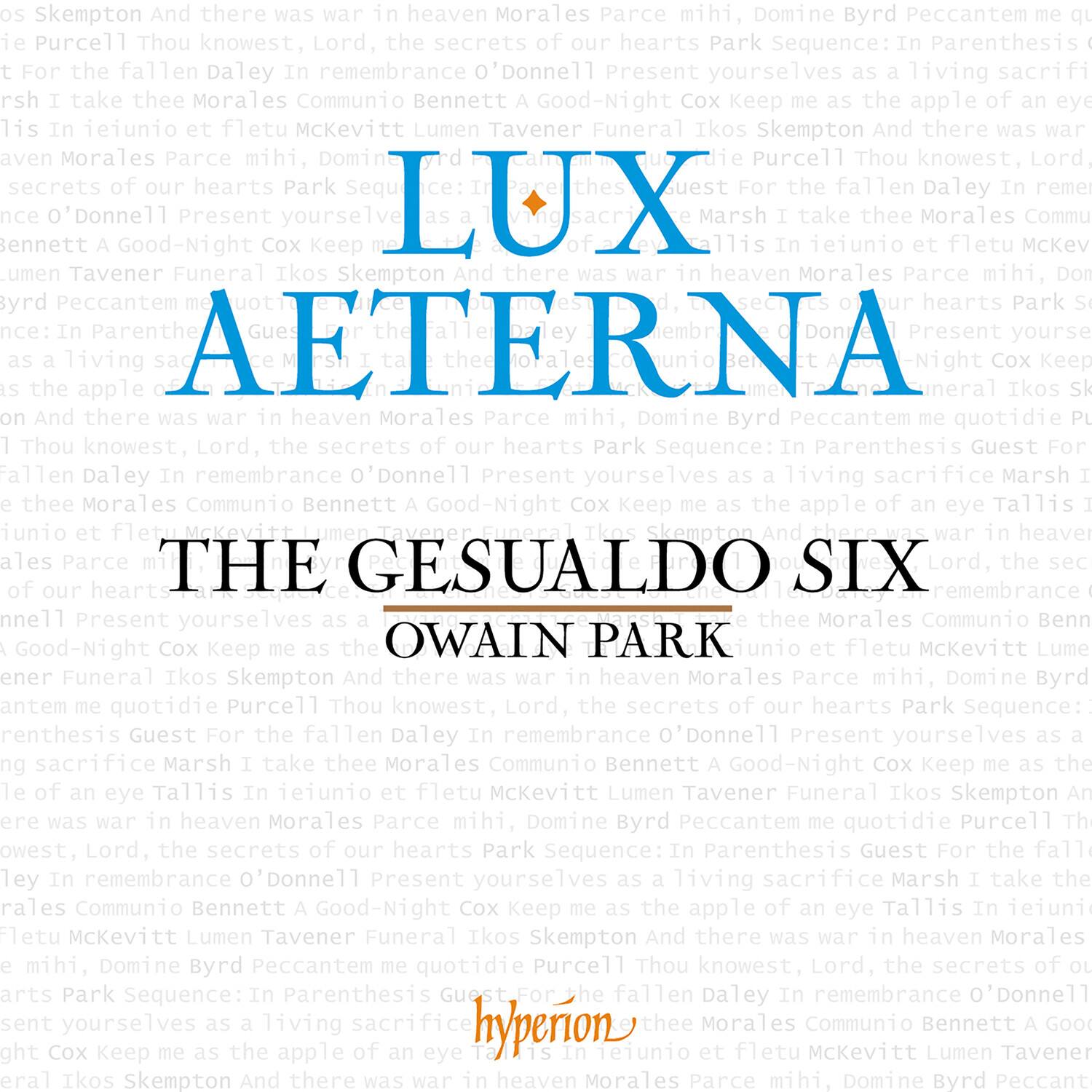 The Gesualdo Six & Owain Park - Lux aeterna  - COMPACT DISCS