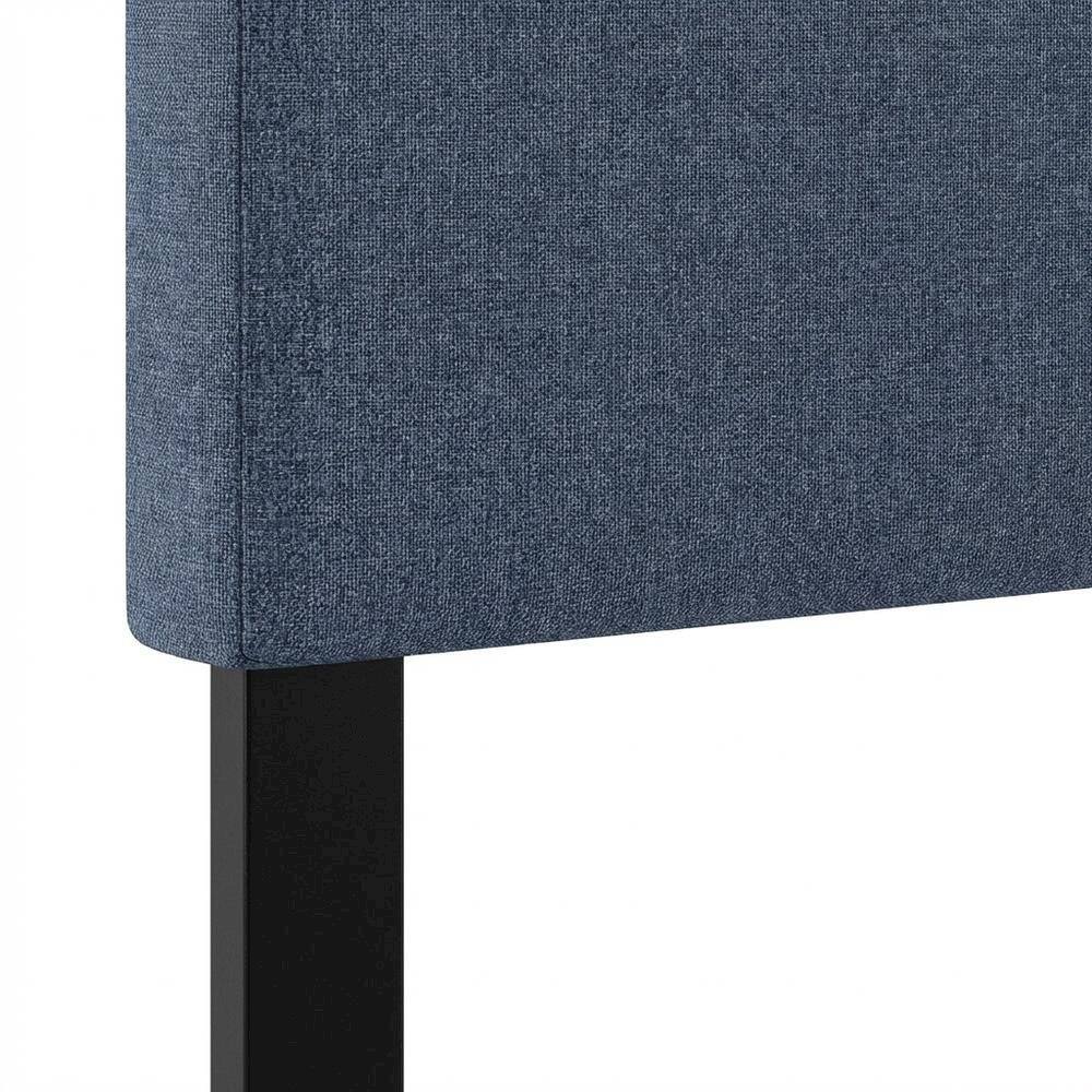 Alt View 1. FurniFact - Blue Denim Upholstered King Headboard with Tufted Design for Bedroom - Blue Denim.