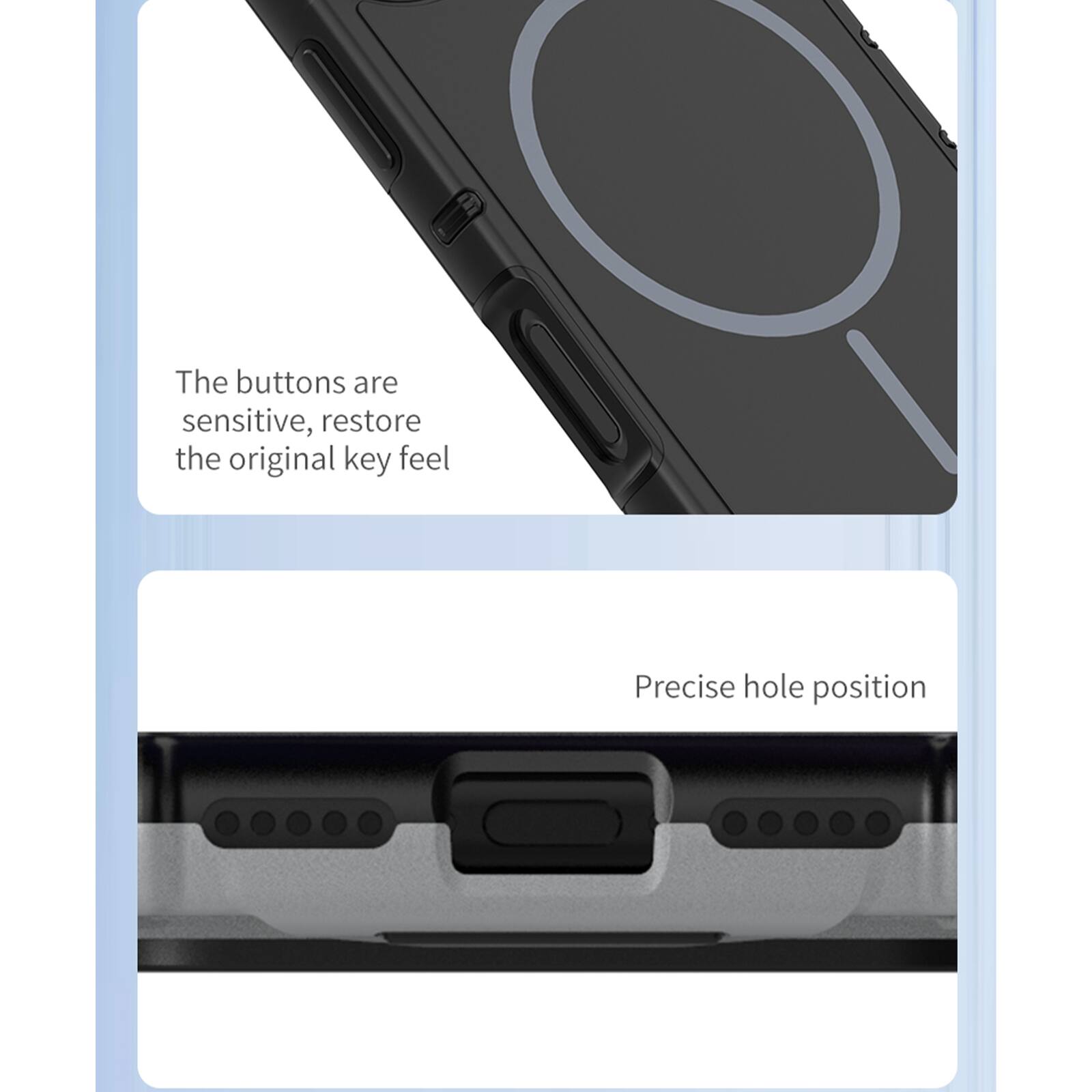 The buttons are sensitive, restore the original key feel

Precise hole position