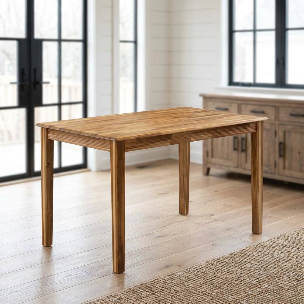 Alt View 3. FurniFact - Rectangular Dinner Table - Walnut.