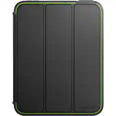 Front. SaharaCase - Raider Series Heavy Duty Folio Case for Apple iPad mini (A17 Pro) and iPad mini (6th Gen) - Scorpion Black/Green.