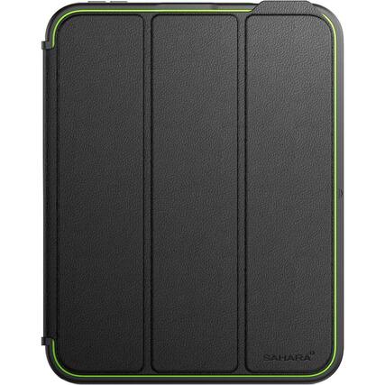 Front. SaharaCase - Raider Series Heavy Duty Folio Case for Apple iPad mini (A17 Pro) and iPad mini (6th Gen) - Scorpion Black/Green.