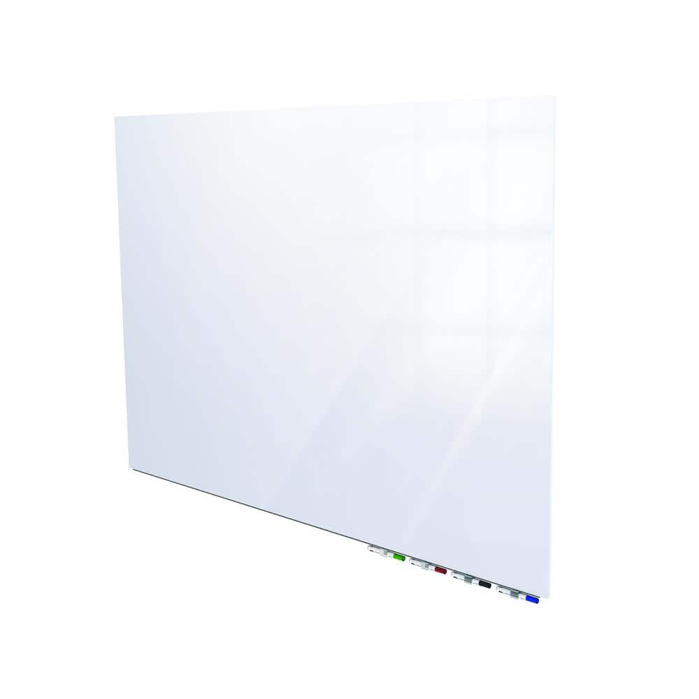 Ghent - Aria 2'H x 3'W Magnetic Glass Board, Surface, Horizontal, 4 Rare Earth Magnets, 4 Markers and Eraser - White