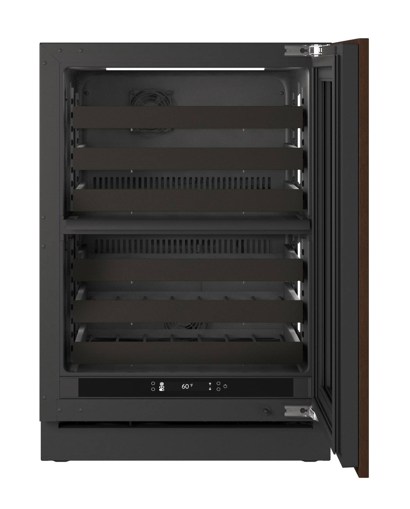 Alt View 2. U-Line - U-Line 24"W. 4.9 Cu.Ft. Built-In Dual-Zone Wine Refrigerator-Panel Ready Frame/Glass - Integrated Frame.