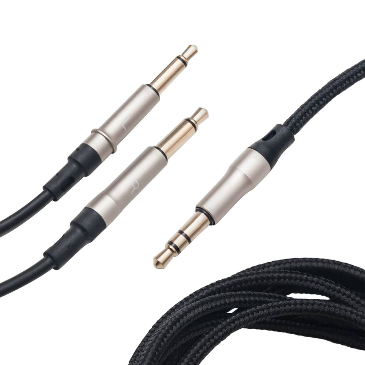 Front. Meze Audio - Meze Audio Mono 3.5mm 99 Series Silver Standard Cable - 9.94 ft, - Silver.