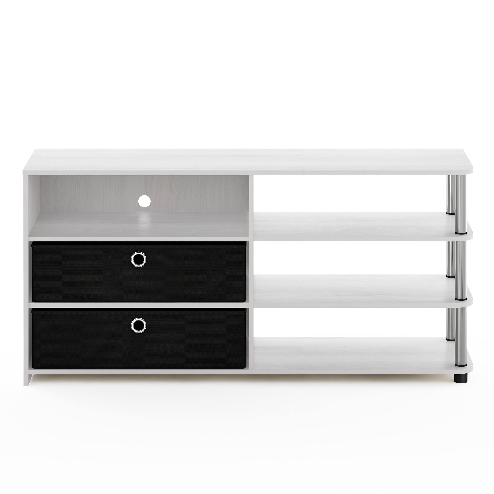 Furinno JAYA Simple Design TV Stand for up to 55 Inch with Bins